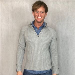 Express men, Gray, pull over sweater, size small